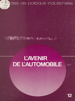 cover image of L'avenir de l'automobile